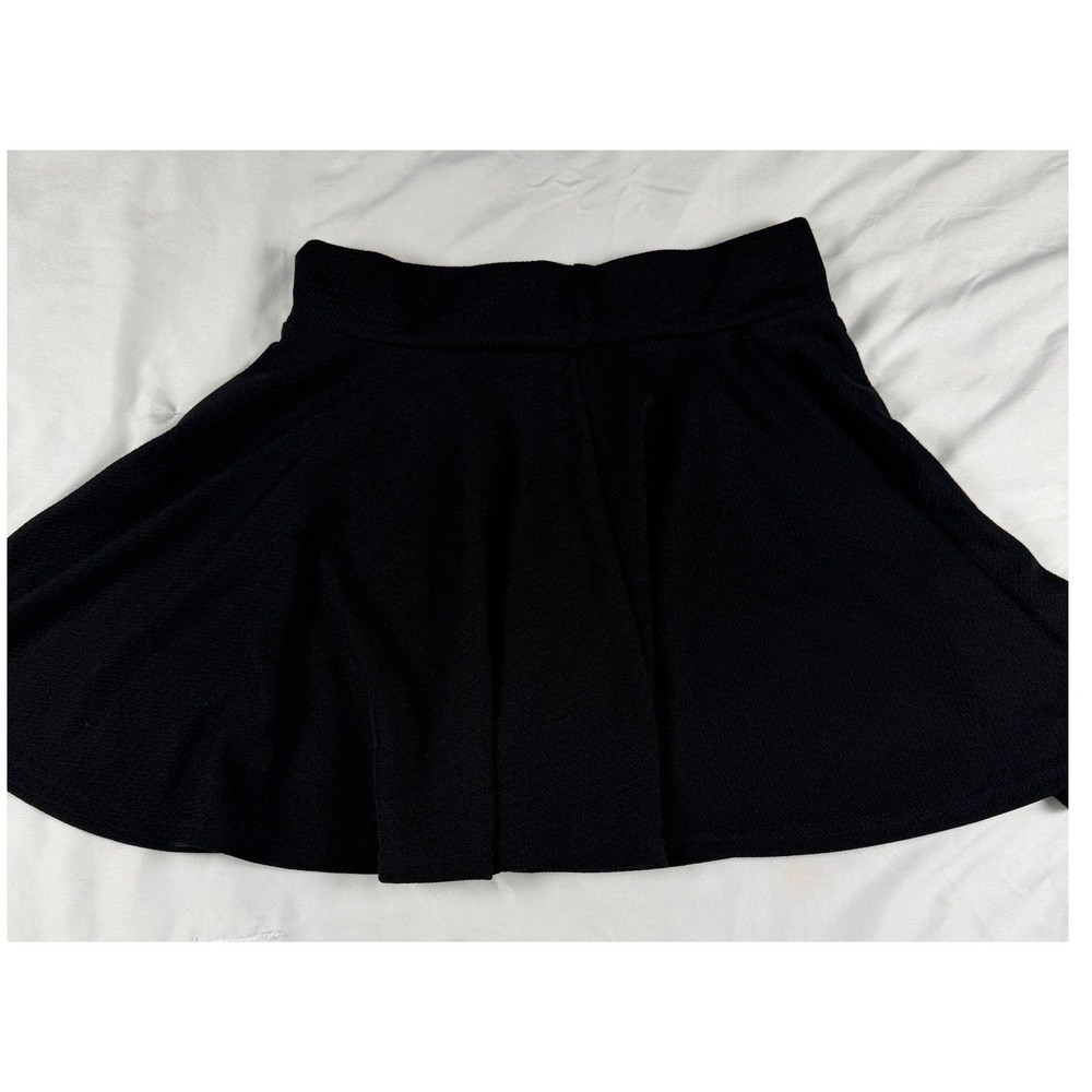 Urban Coco Black Skater Skirt Small High Waisted Flared Mini A-Line Stretch